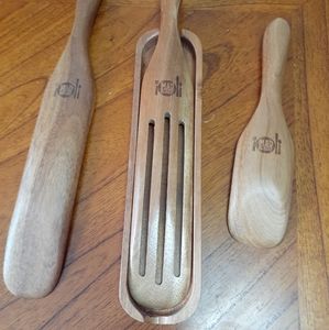 Mad Hungry 4 PC Acacia Wood Cooking Utensils